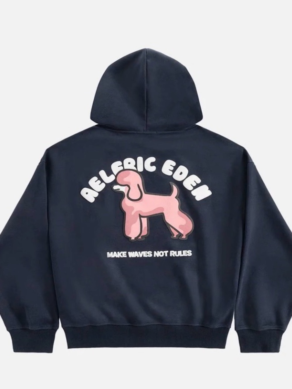 Aelfric Eden Oversized Cute Poodle Pullover Hoodie Size Medium - Picture 1 of 5